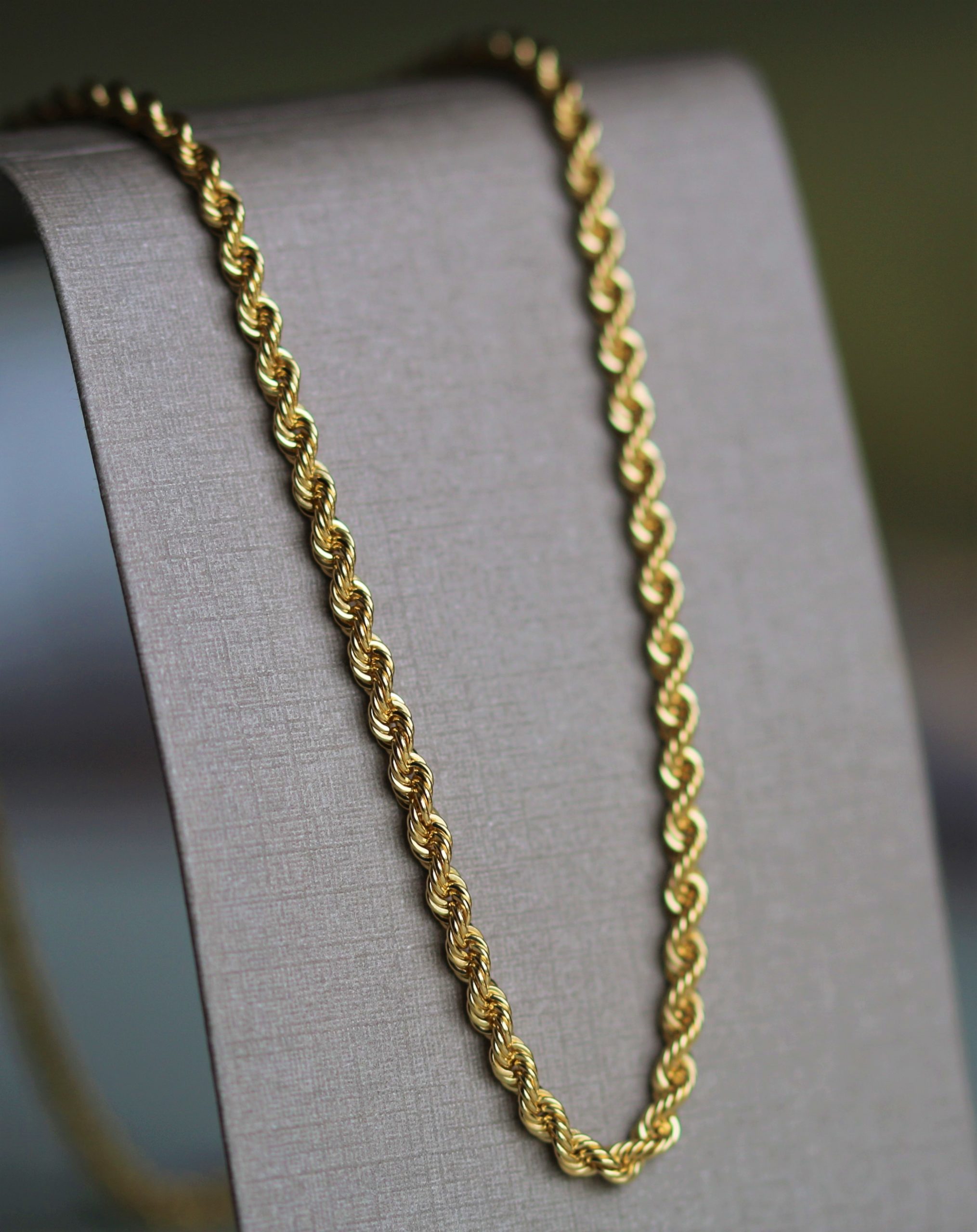 18kt Rope Chain 45cm - D Goldline